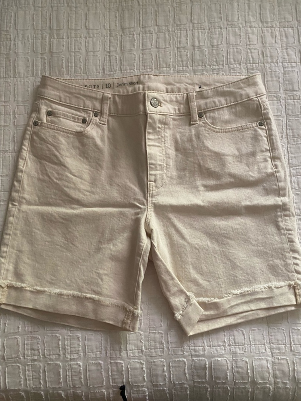 Talbots Cream Denim Shorts - never worn